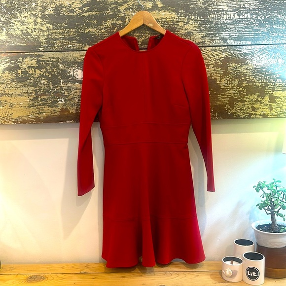 Zara Woman Crimson Red EUC dress - Picture 1 of 6